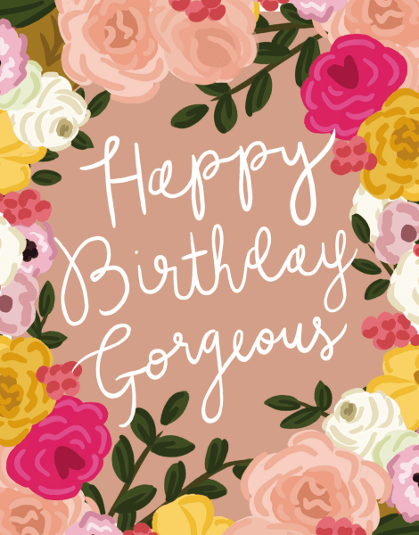 Happy Birthday Gorgeous Customer Discount Postcard – Creative Sprinkles