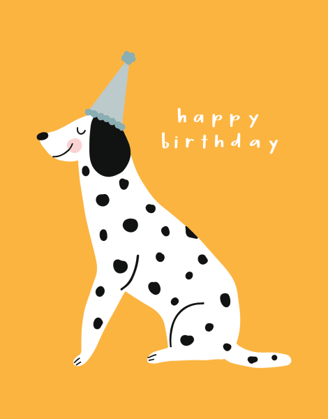 Birthday Dalmatian