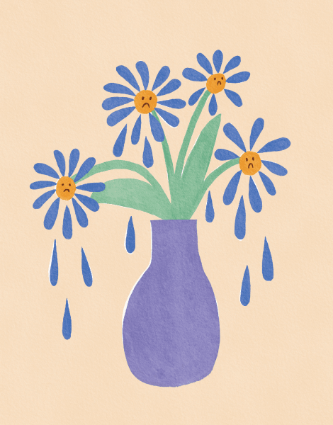 Sad Sympathy Flowers