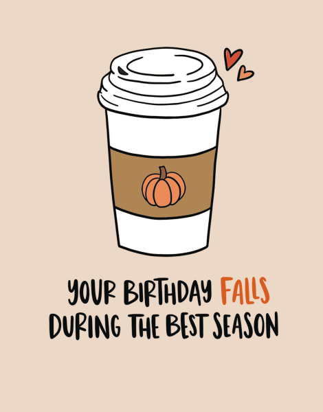 Pumpkin Spice Latte Birthday