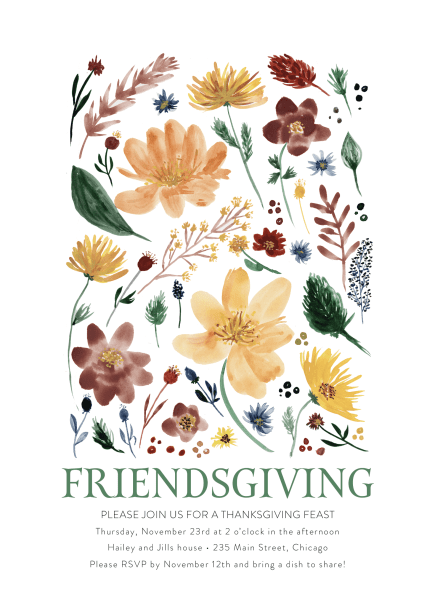 Friendsgiving Invitation