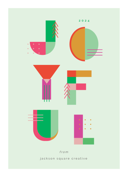 Geometric Joyful Holiday