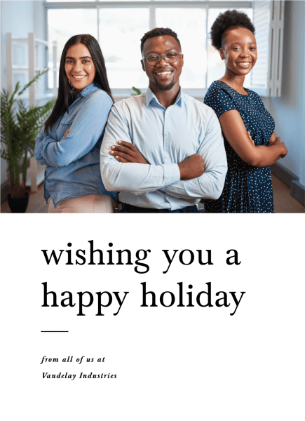 Business Happy Holidays Type
