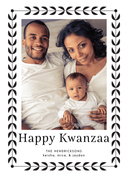 Simple Border Kwanzaa