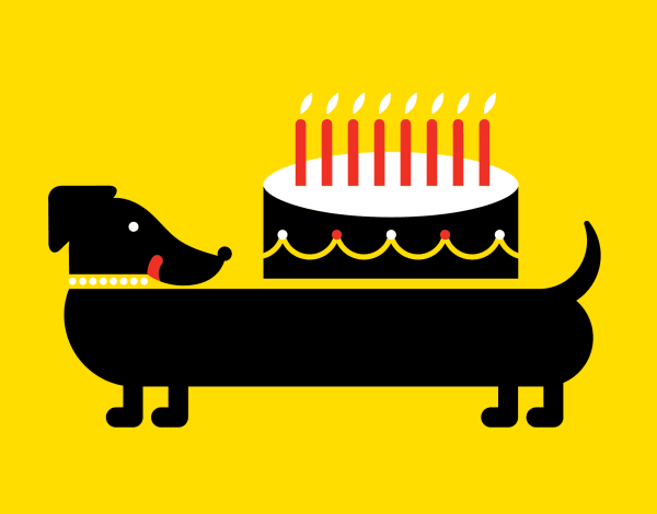 Daushund Birthday Card