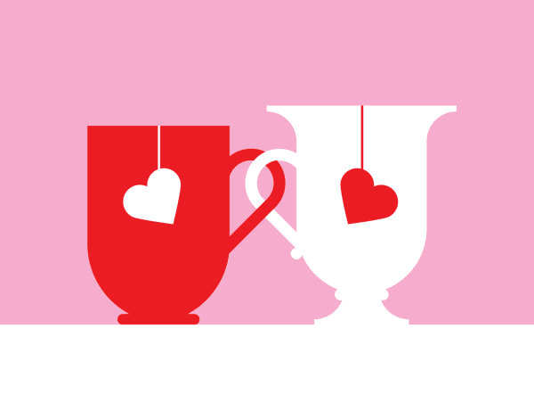 Love Mugs Greeting Card