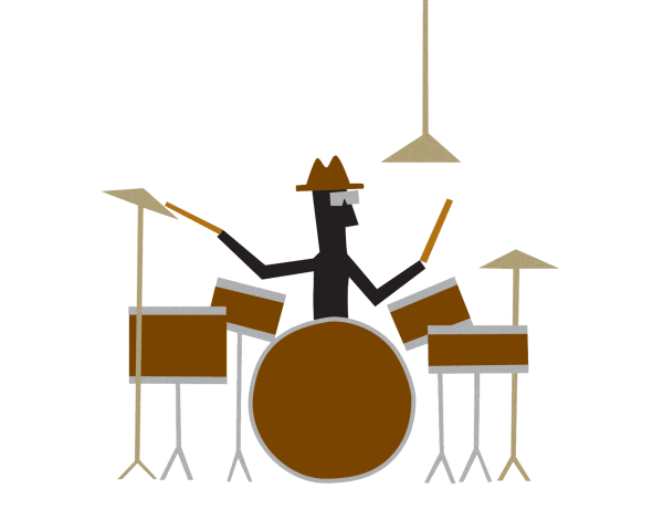 Drummer Greeting Card