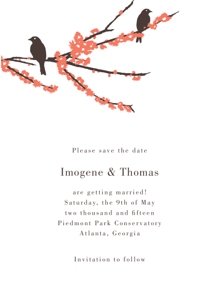 Sparrows Save the date