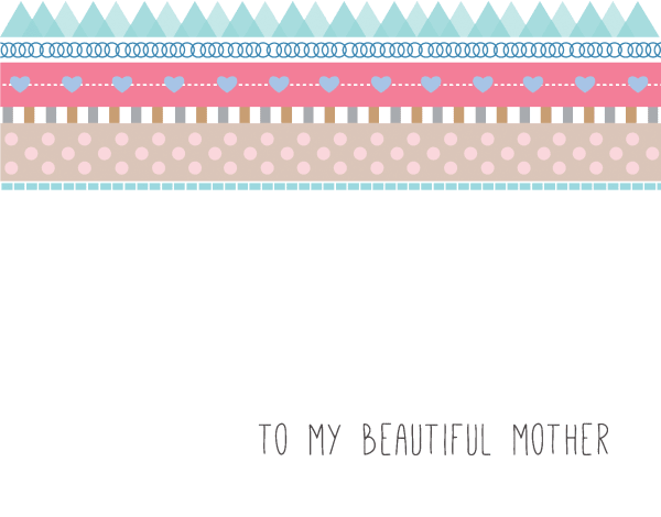 Pink Bridal Party Card for Mother