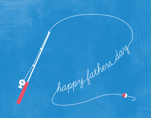 Fishing Line Father's Day Card