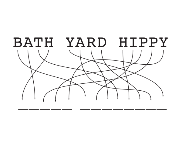 Bath Yard Hippy Card