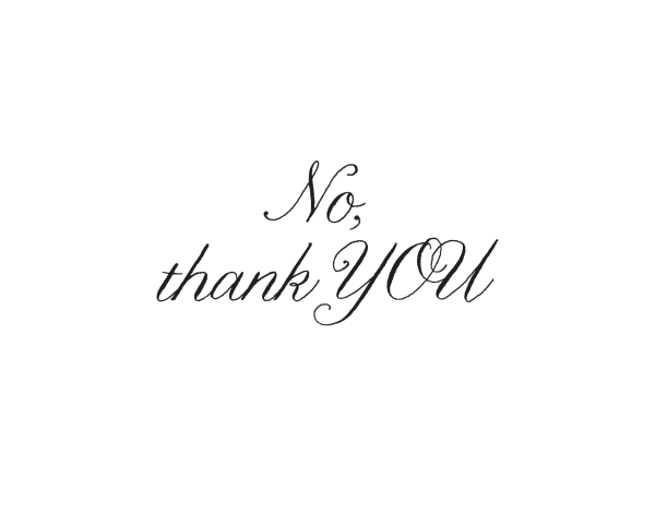 Thank You Card in Elegant Script