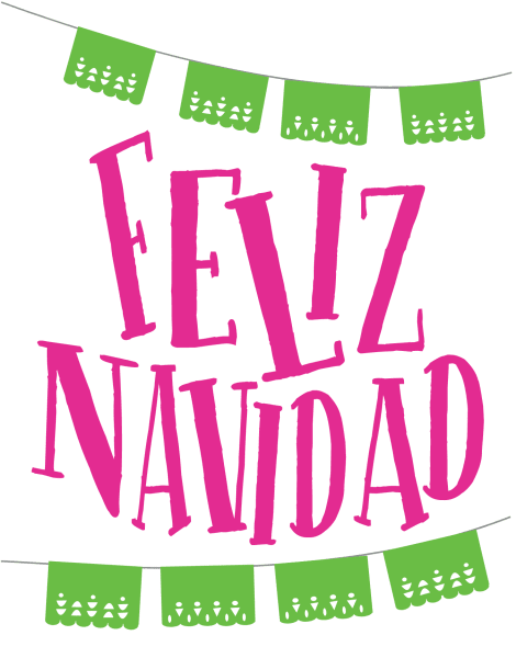 Feliz Navidad Banner Christmas Card