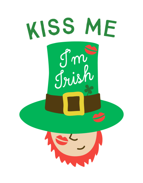 Kiss Me I'm Irish Card