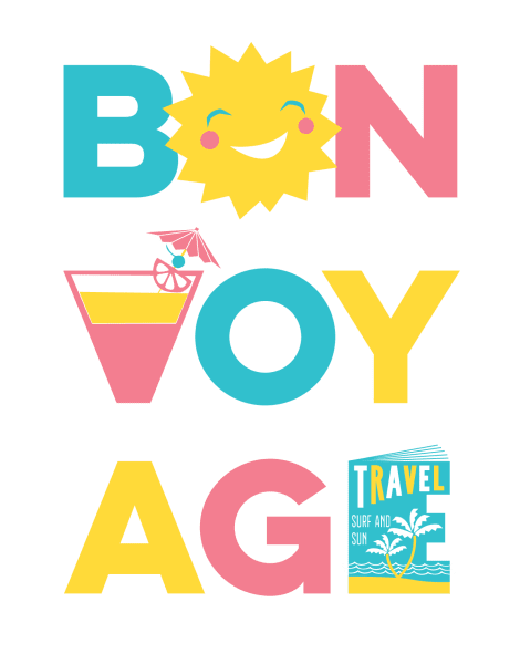 Cute Bon Voyage Good Luck Card