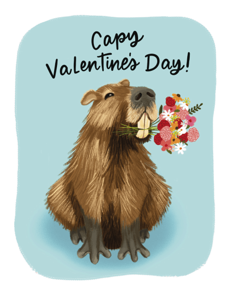 Capybara Valentine