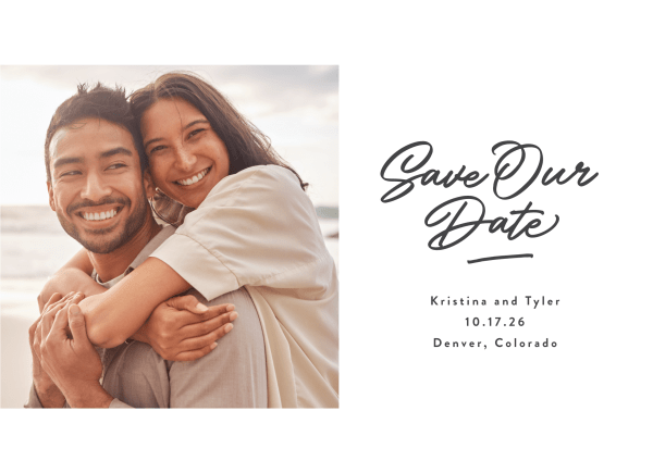 Playful Script Save The Date