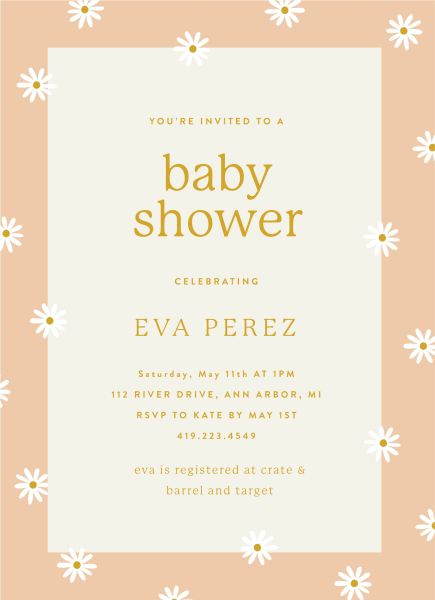 Baby Shower Invitations — Mailed For You