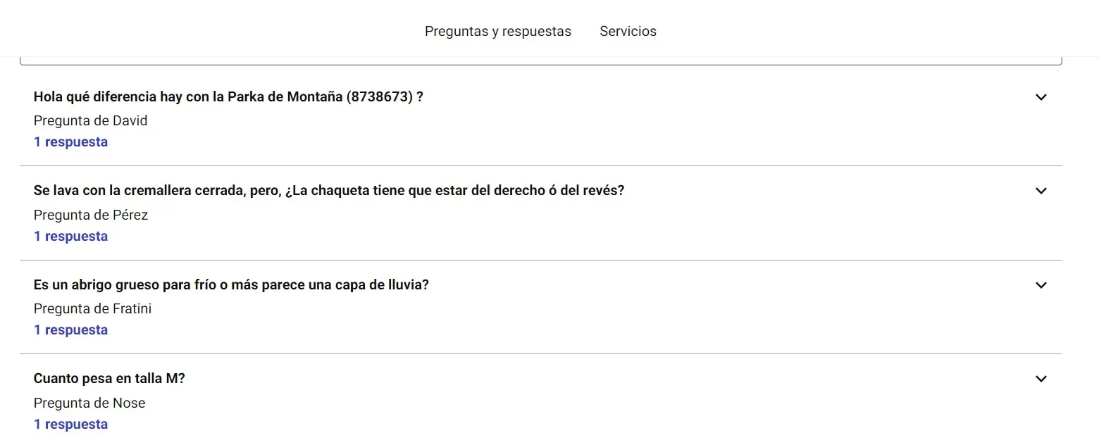 Ejemplos de FAQ desplegable