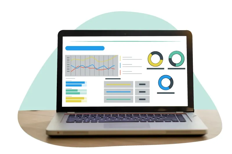 Informes y seguimiento de métricas de marketing de contenidos para grandes empresas.