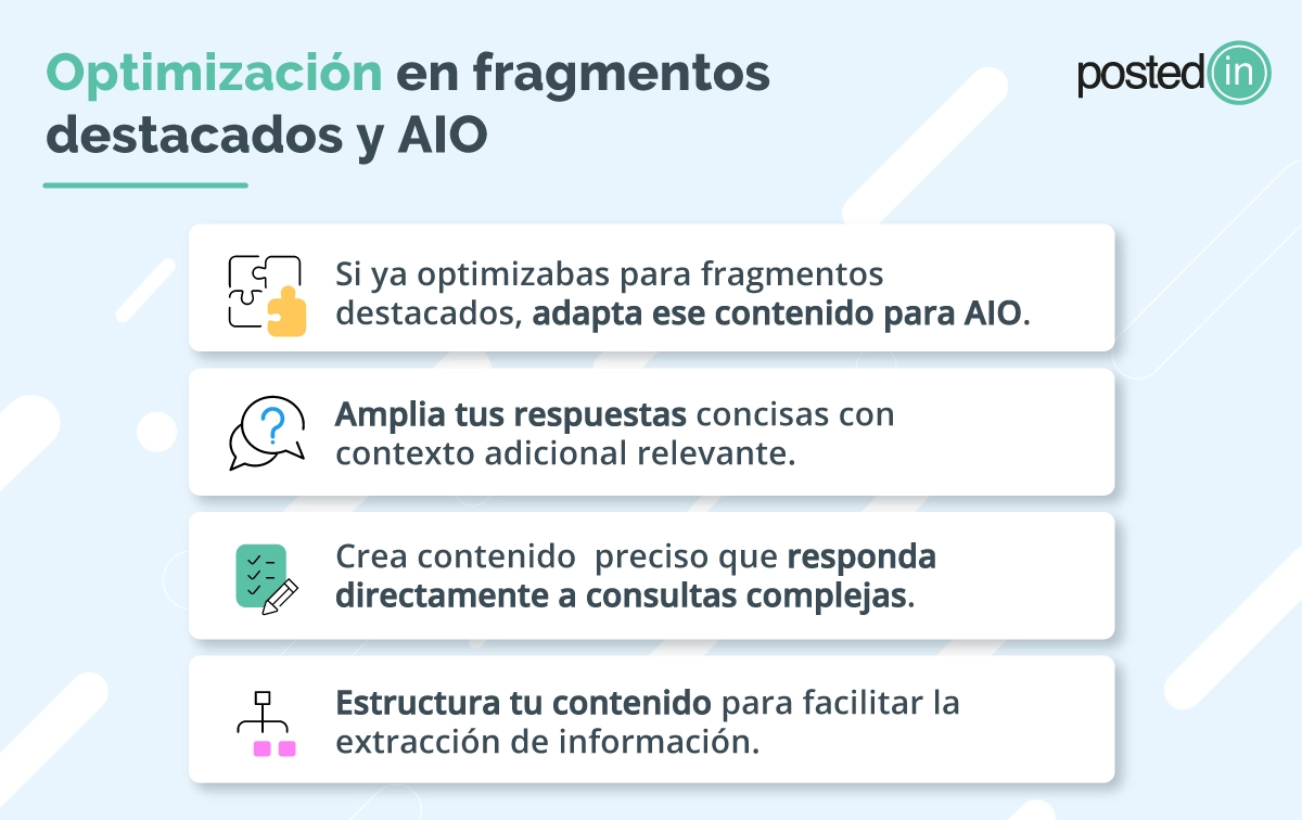 optimizar contenido para fragmentos destacados y ia