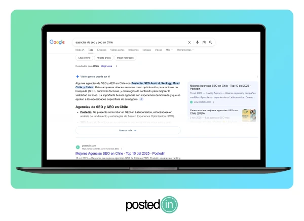 Ejemplo de optimización GEO y AEO para aparecen en AIO de Google