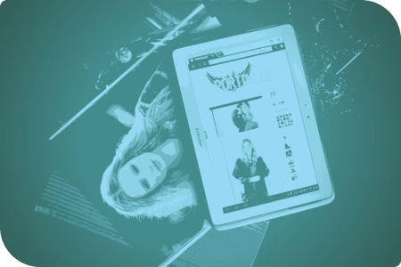 Una pantalla de un dispositivo electrónico con una página web de una revista de moda.