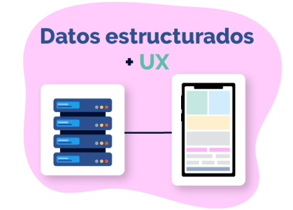 Una imagen que muestra la estructura de un servidor de datos y cómo se relaciona con un dispositivo móvil.