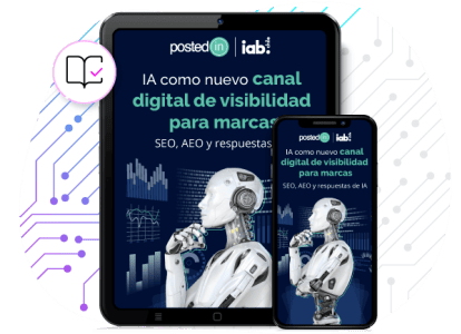 Una publicación en Instagram muestra un robot digital y un celular.