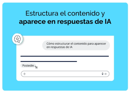 Estructura del contenido y aparcer en respuestas de IA.