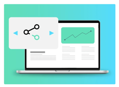 Una pantalla de ordenador con un gráfico de crecimiento.