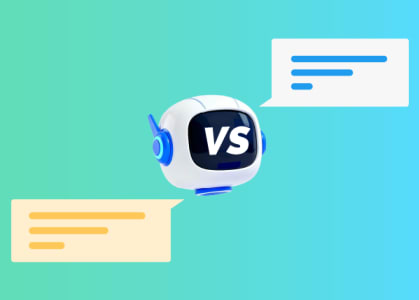 Un robot con una pantalla en su cabeza.