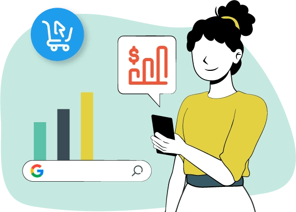 Una persona está usando su celular y accede a Google.