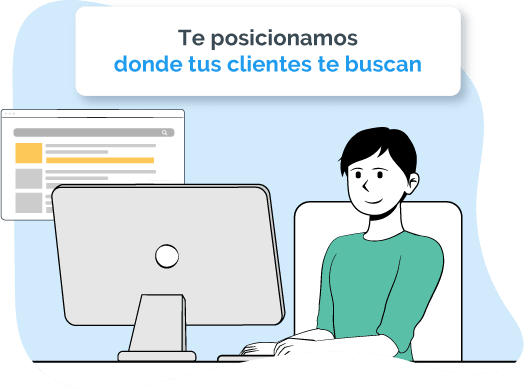 Una mujer está sentada en su escritorio, trabajando en su computadora.