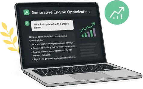 Laptop con información sobre generación de motores.