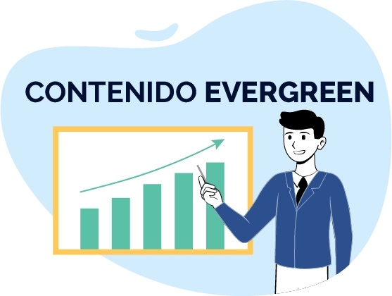 Un hombre con una camisa azul y corbata, con una hoja de cálculo en la mano, habla sobre el crecimiento de Evergreen.