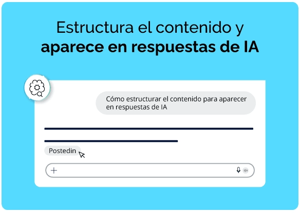 Estructura del contenido y aparcer en respuestas de IA.