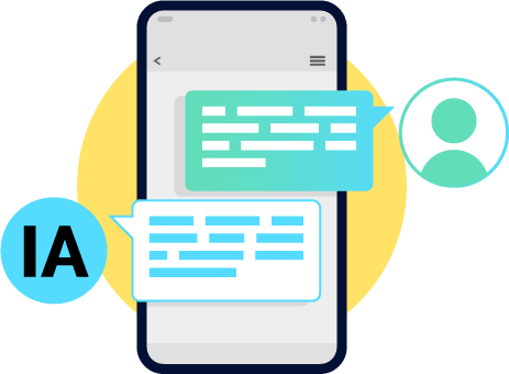 Una imagen de un celular con una conversación en pantalla.