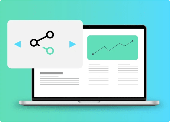 Una pantalla de ordenador con un gráfico de crecimiento.