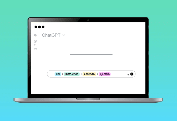 Interfaz que muestra un prompt estructurado con Context Stacking.