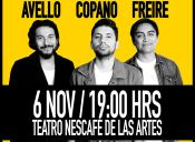 Felipe Avello, Fabrizio Copano y Sergio Freire presentan “SERIOS”