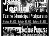 Hippie Fest con Kozmic Blues, Sombras Púrpuras y Strange Days en Teatro Municipal de Valparaíso