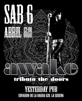 AWAKE Tributo a The Doors en Yesterday Pub, La Serena