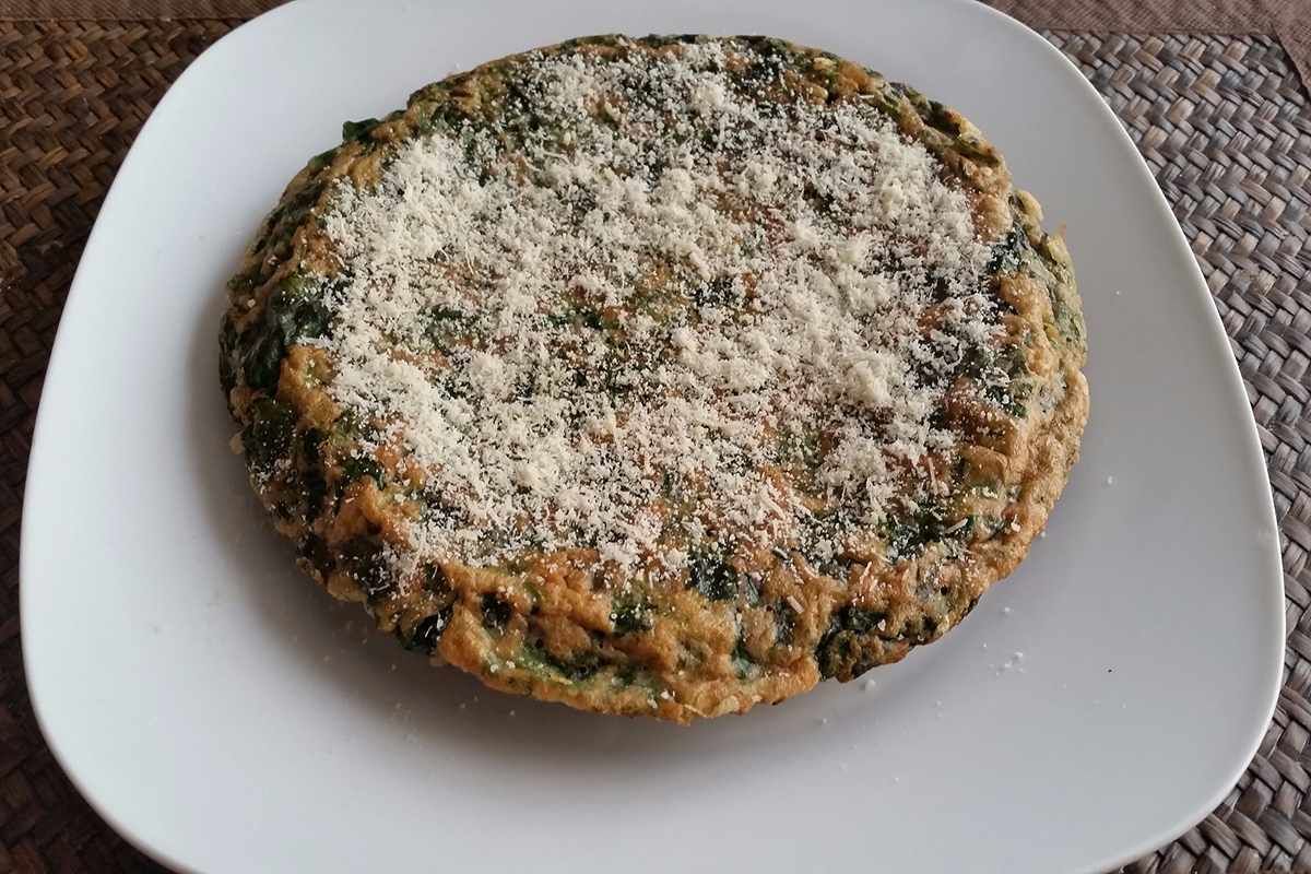 Cómo preparar una tortilla de espinacas cookcina