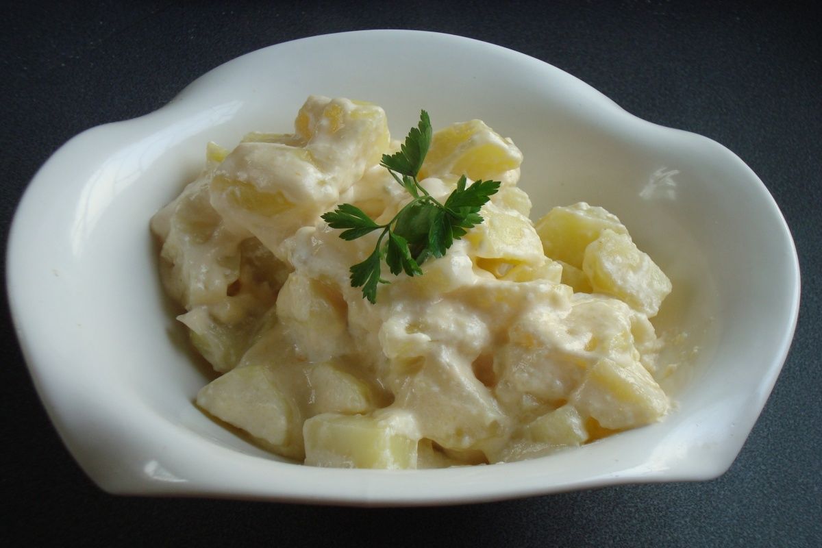 Preparar Papas En Salsa 3 Quesos Cookcina