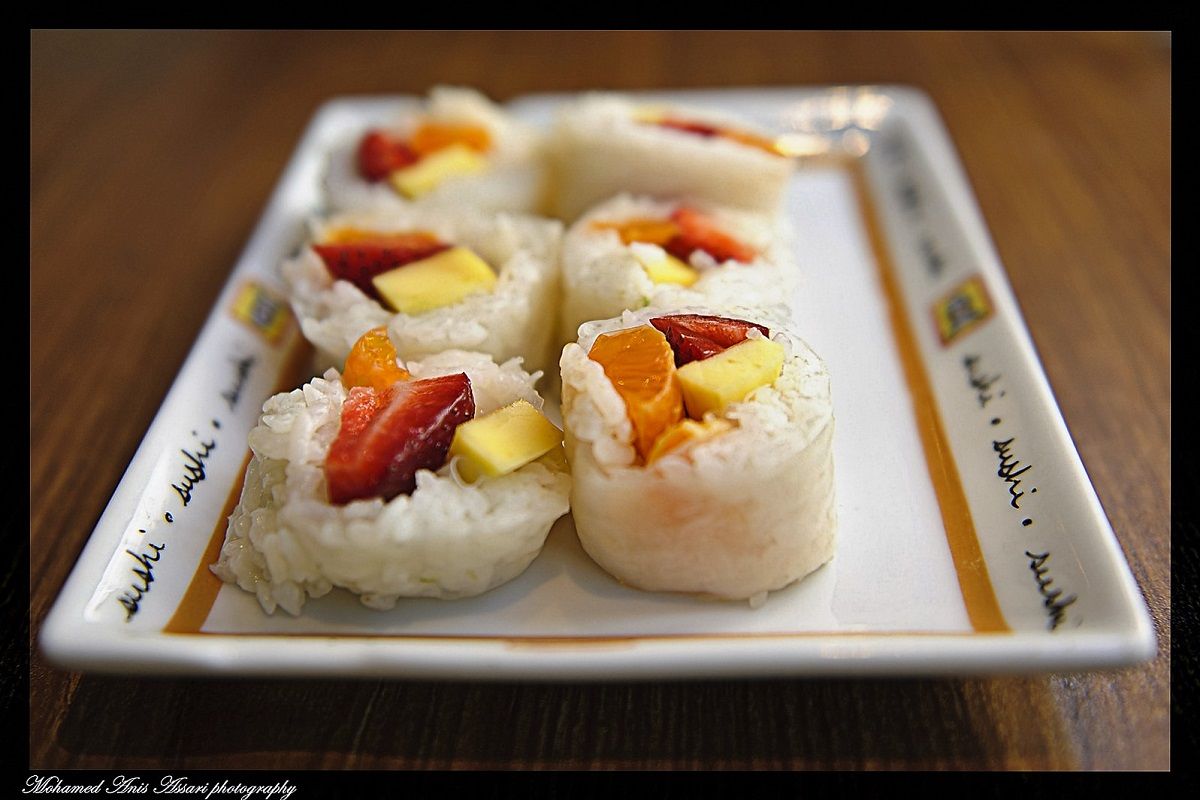 Preparar Sushi de Frutas - cookcina