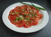 Prepara carpaccio de tomate