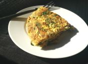 Receta tortilla de quínoa con pollo