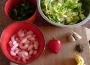 Ensalada tibia con inspiración Thai
