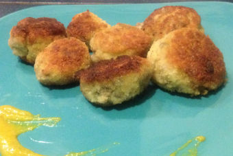 Prepara croquetas de manzana con champiñones